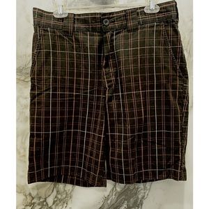 Men’s Dickies shorts size 32 brown and black plaid